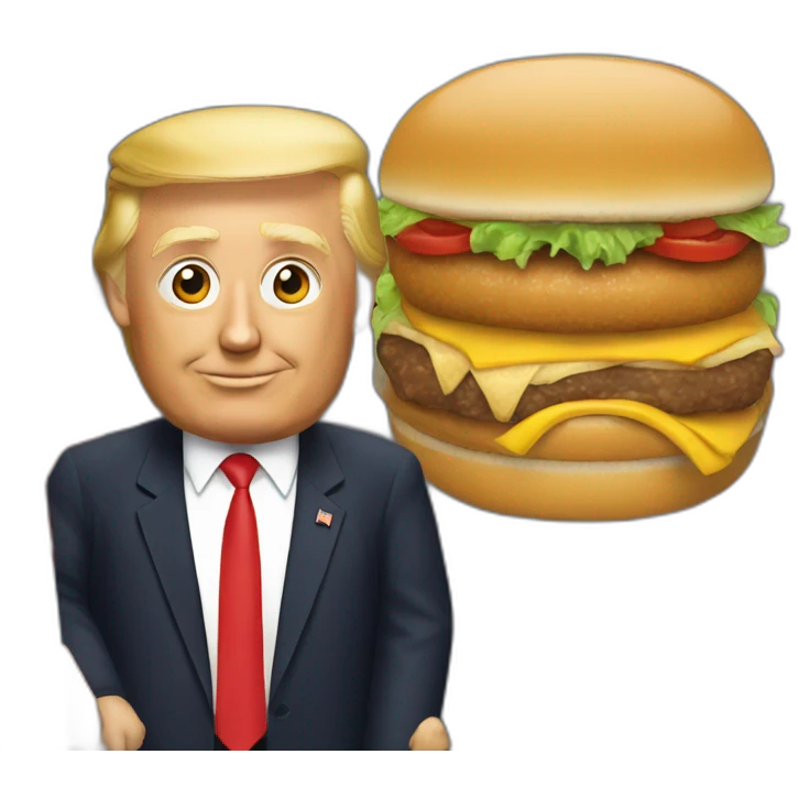 Trump with macdo emoji