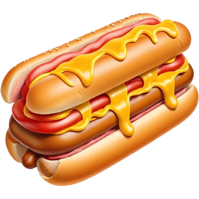 Salvador Dali Melting SPAM hotdog  emoji