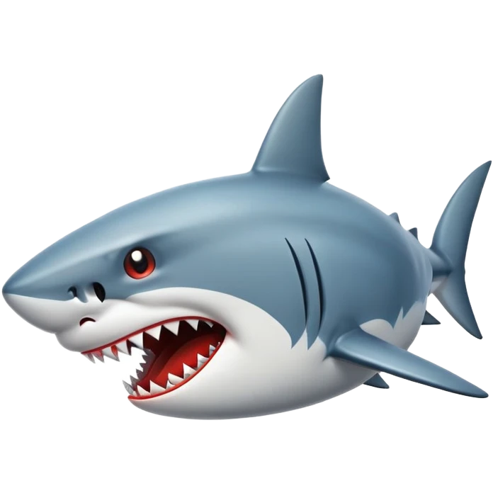 Shark mad emoji