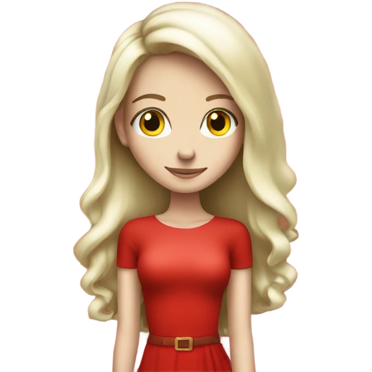 Pretty skinny white girl in red  Christmas emoji