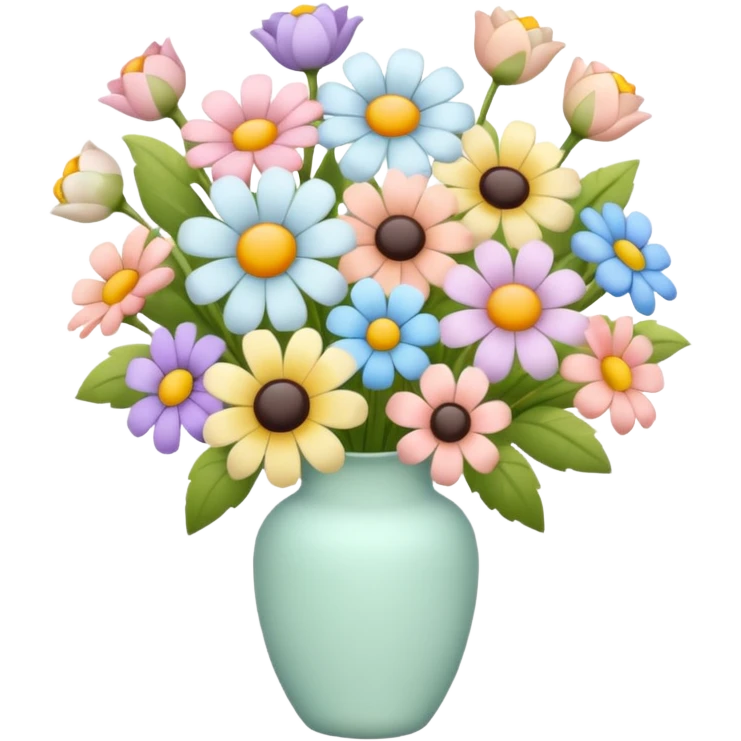 Light colored flower bouquet  emoji