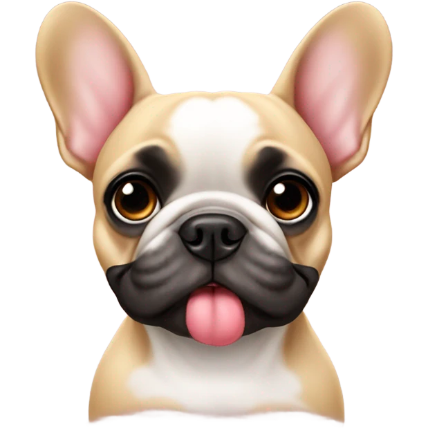 French bulldog in love  emoji