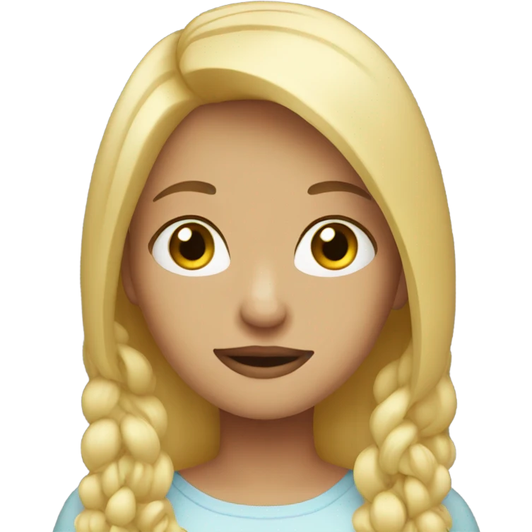 Blonde girl  emoji