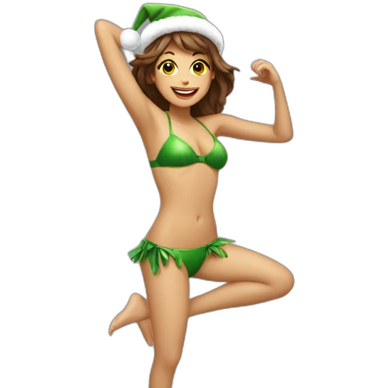dancing-christmas-bikini-full-body emoji