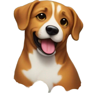 50th Birthday Cake with a Dog emoji