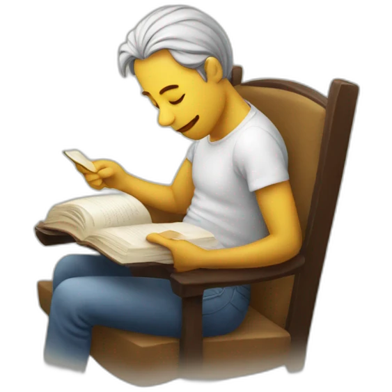 reading a novel emoji