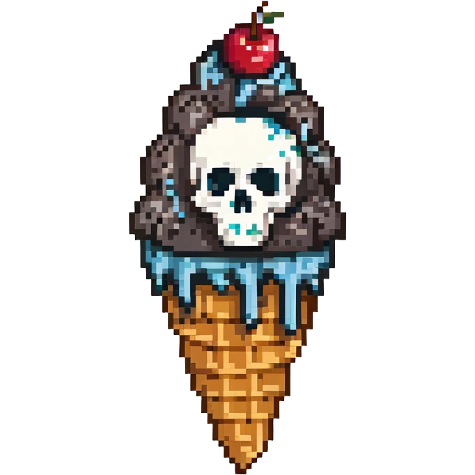 gothic ice cream emoji