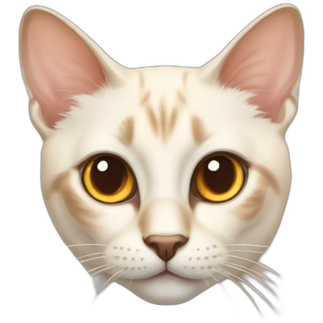 Flamepoint siamese cat emoji