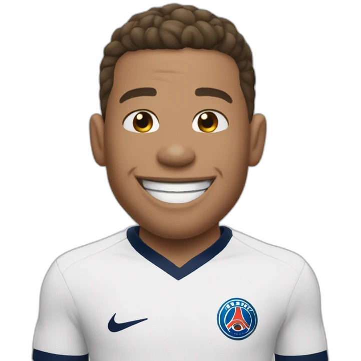 Killian Mbappé laugh  emoji