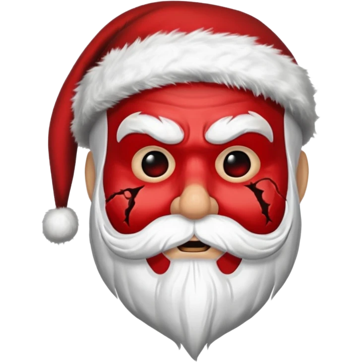 scary mask santa emoji