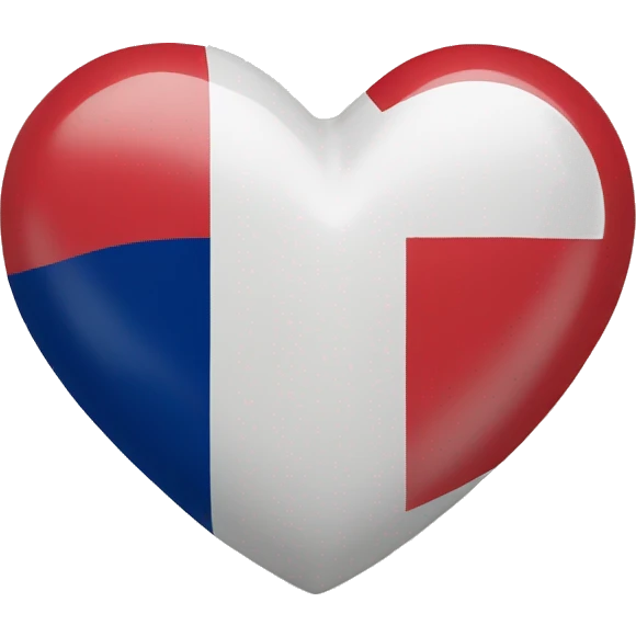 heart with french flag emoji