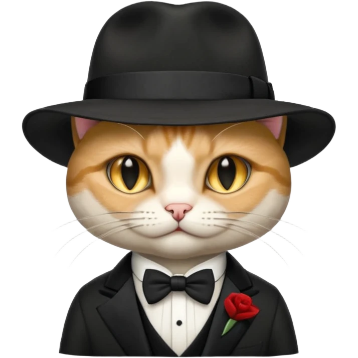 cat mafia corleone GG good game emoji