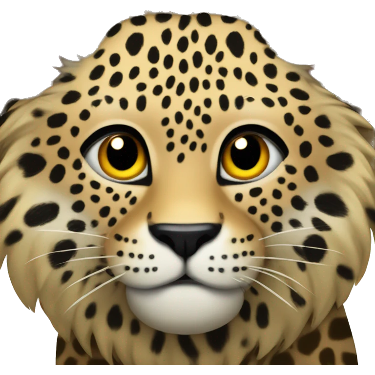Corazon con diseño de leopardo emoji