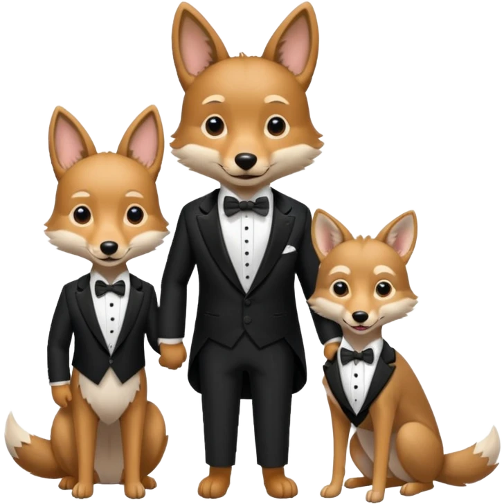 Dog marrying a coyote emoji