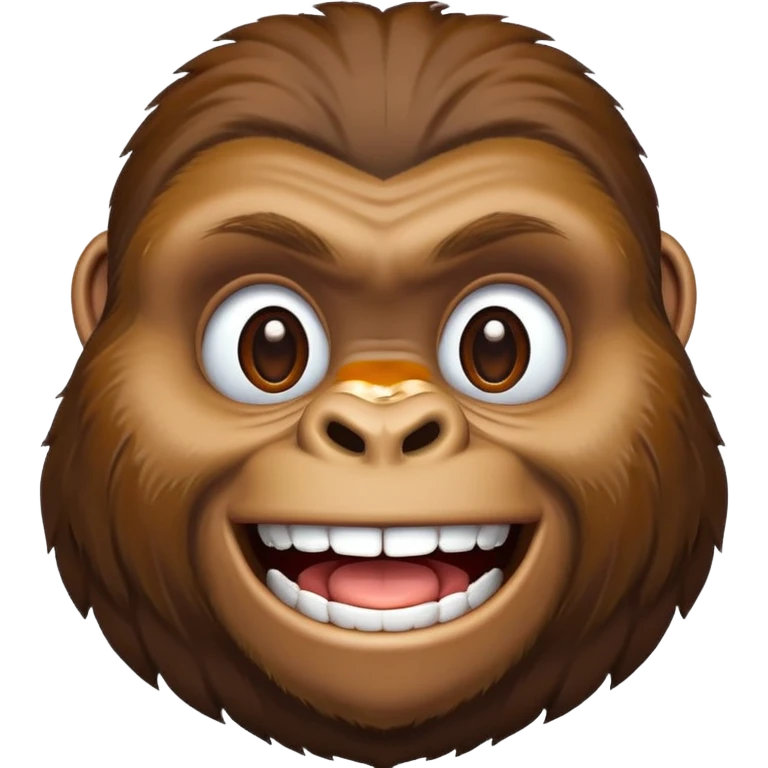 gorilla smiling emoji