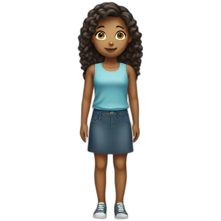 GIRL standing emoji