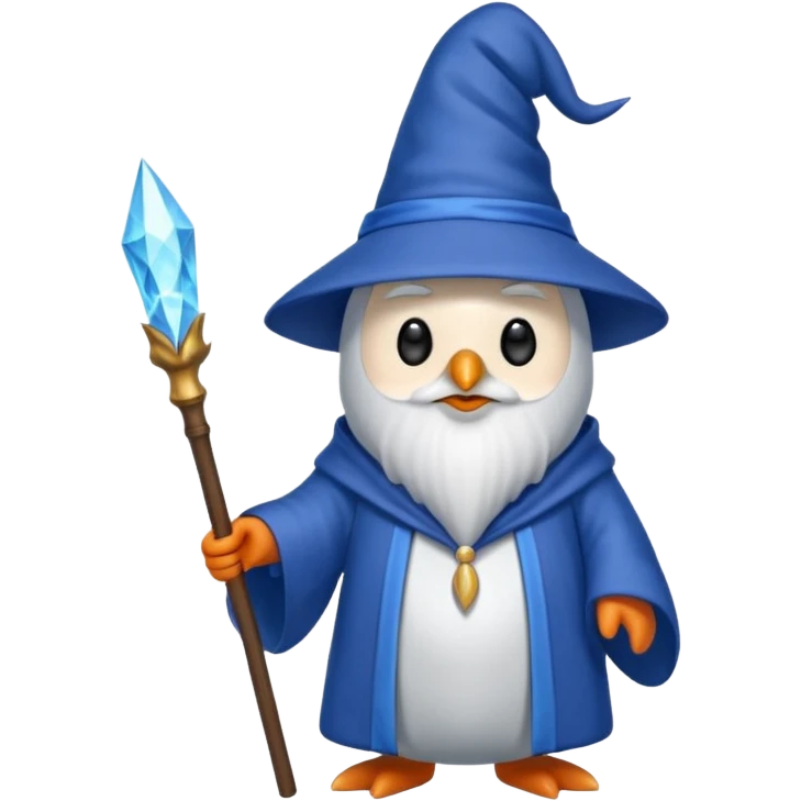 Penguin Wizard emoji