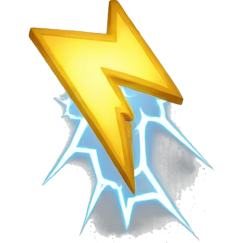 lightning emoji