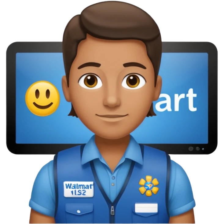 Walmart cashier emoji