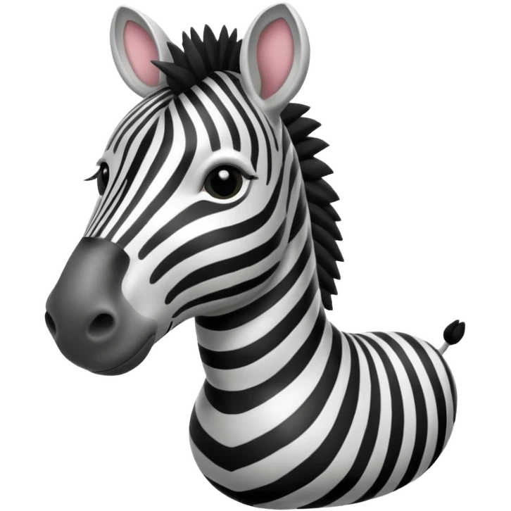 zebra wearing striped shirt emoji