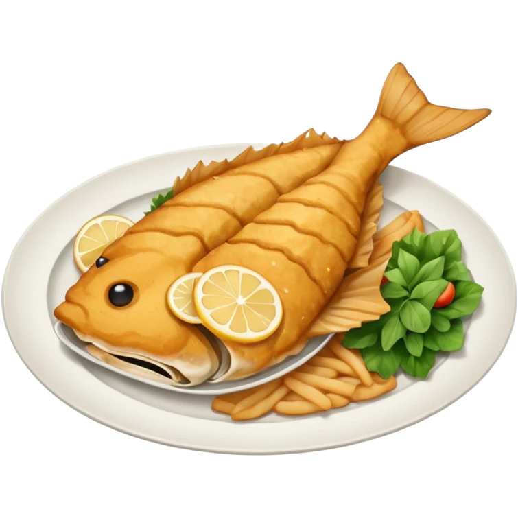 dishes with fried catfish emoji