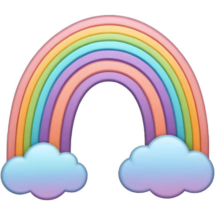 Boho rainbow emoji