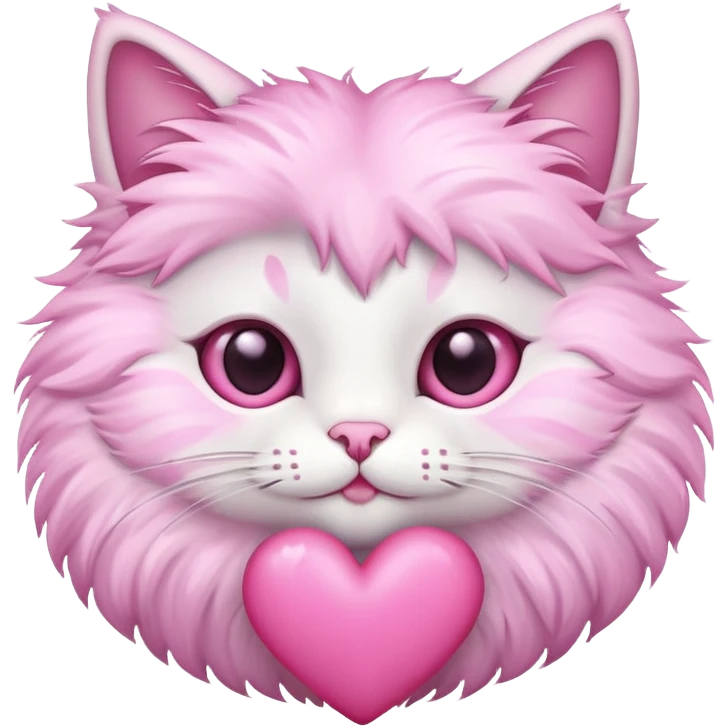 Cat with pink heart emoji
