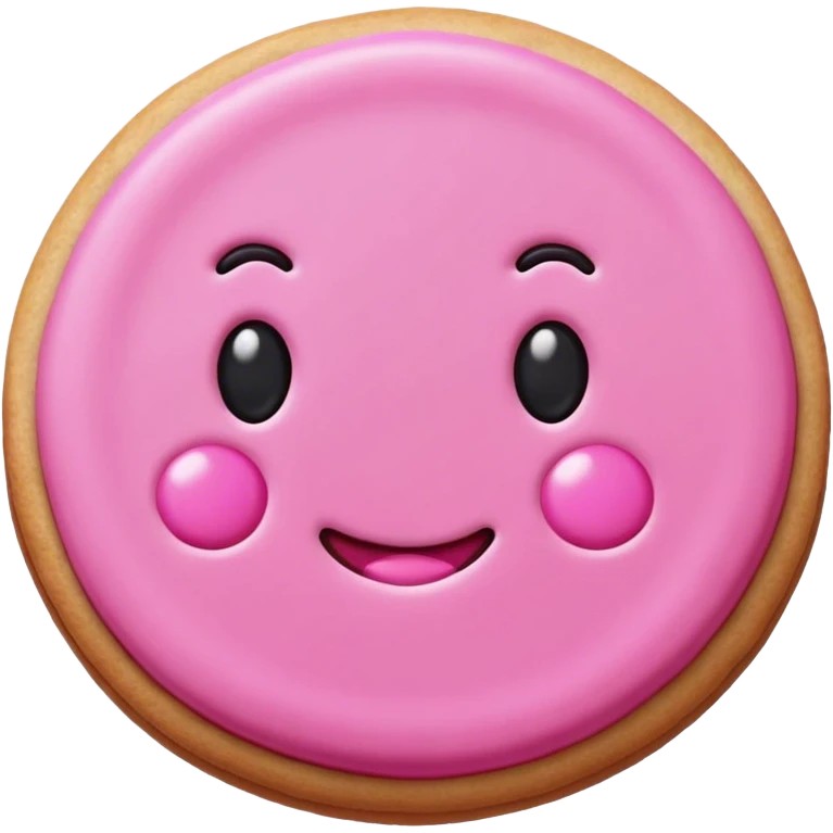 pink cookie emoji