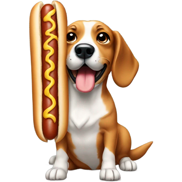 Dog hot dog  emoji