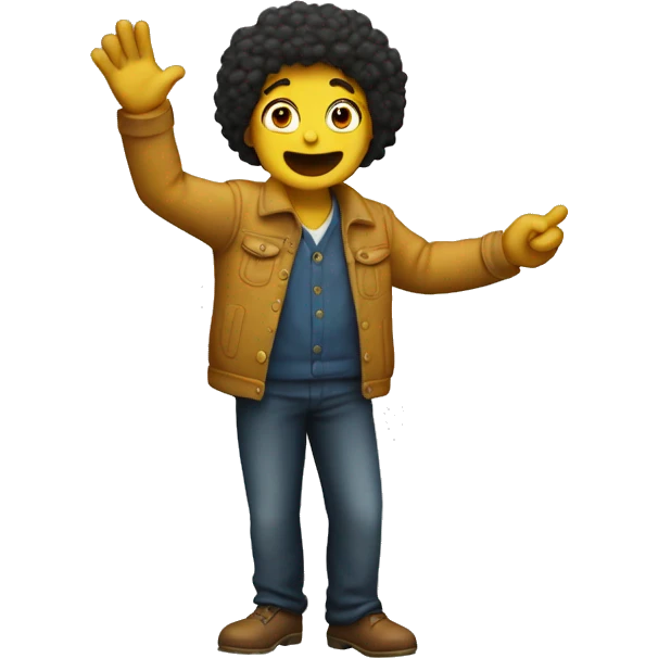 someone gesturing ta-da emoji