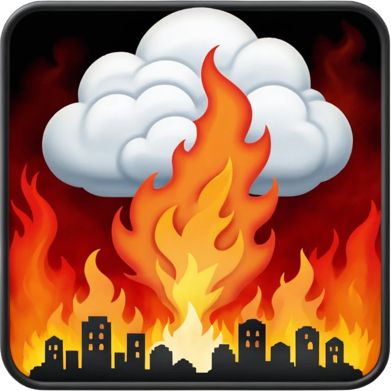 اسرائیل درحال آتیش گرفتن emoji