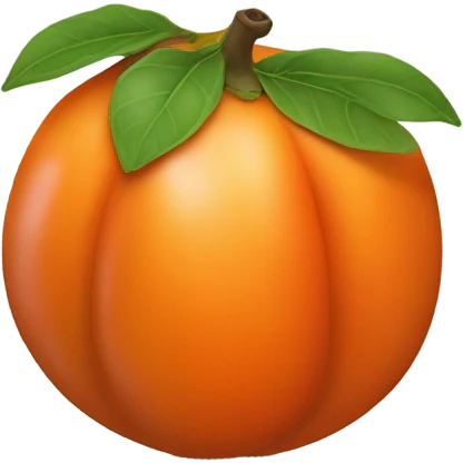 persimmon fruit emoji