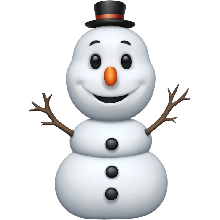 Olaf from the Frozen movie emoji