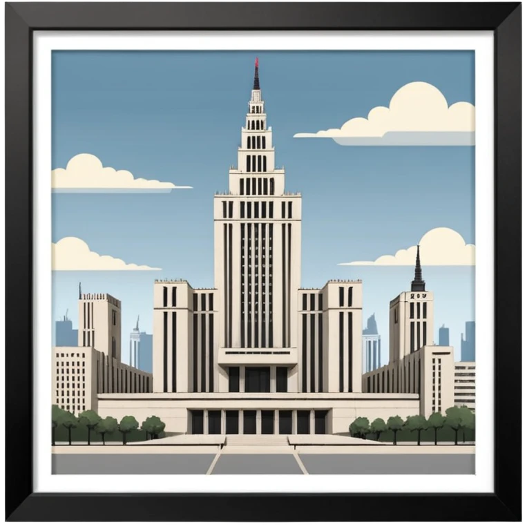 warsaw Palace of Culture and Science emoji