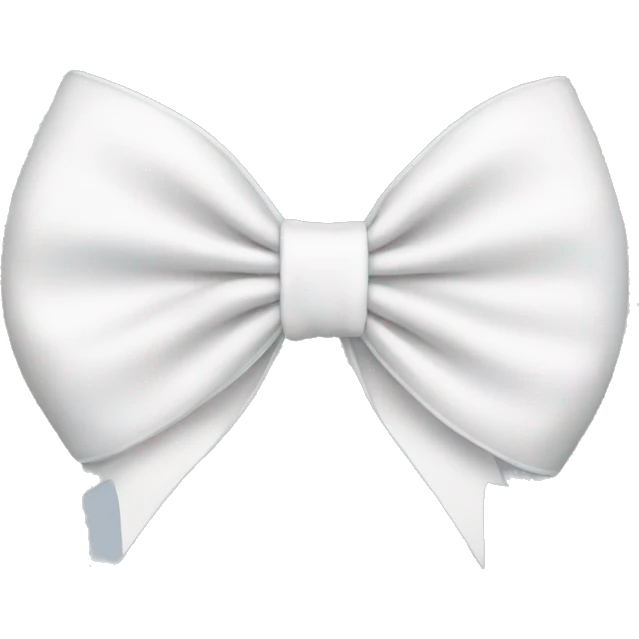 White bow emoji