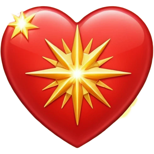 heart with starburst effect emoji