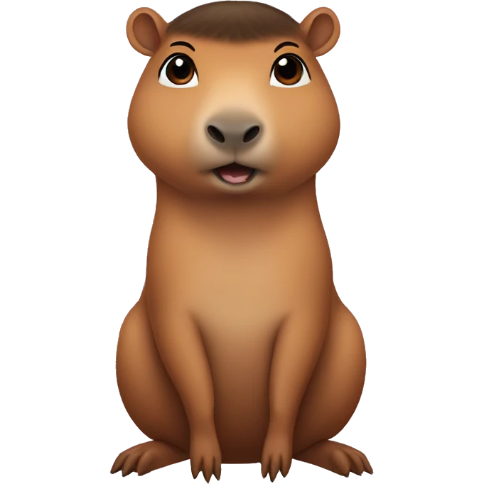 Kim kardashian as a capybara emoji