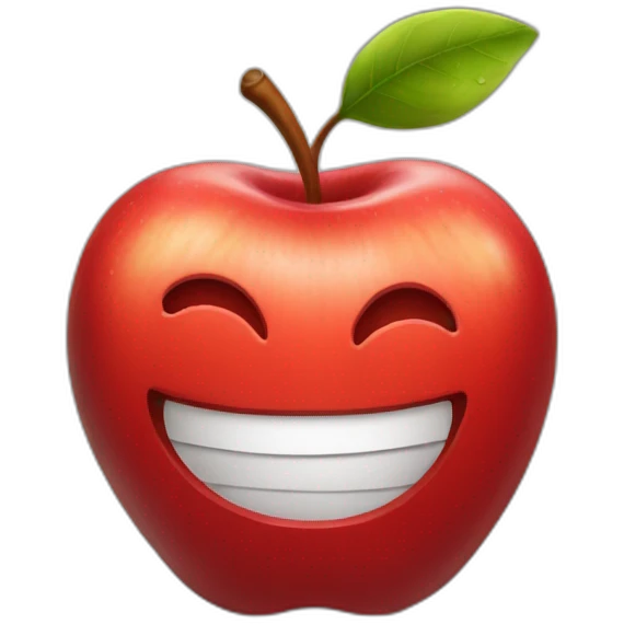 nice red apple emoji