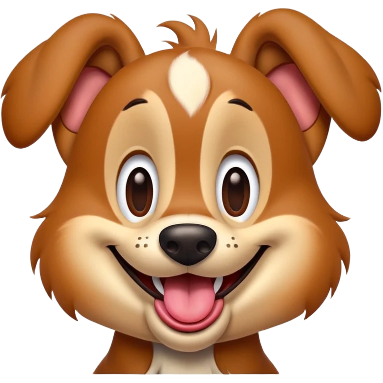goofy dog from Disney, smiling with tongue out emoji