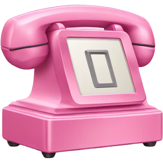Pink phone  emoji