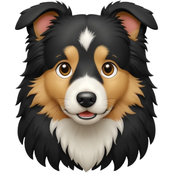 Black collie  emoji