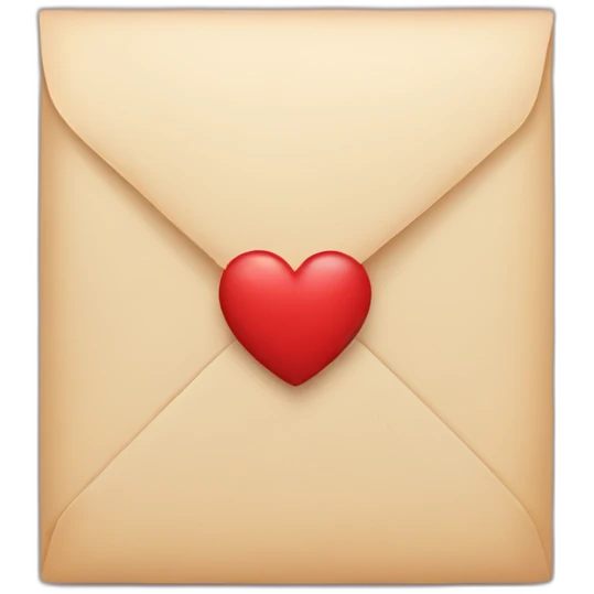 letter with heart emoji