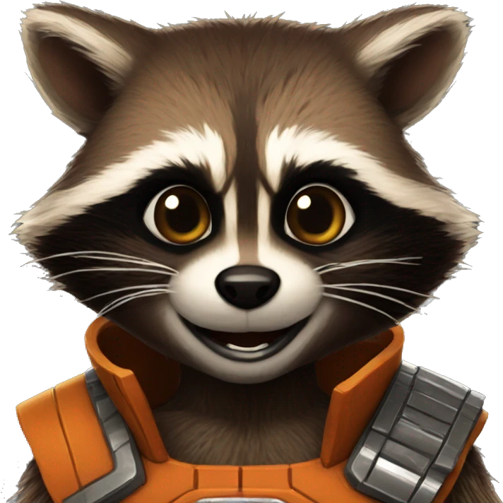 rocket raccoon emoji