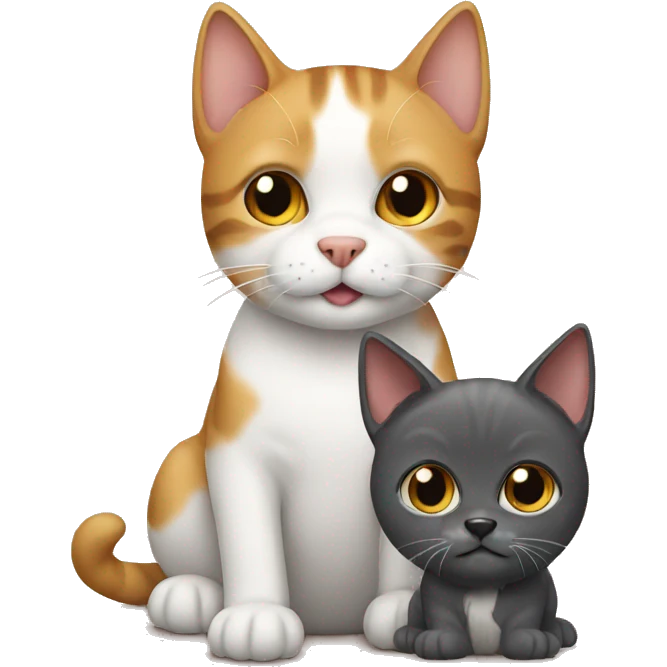 cat with dog emoji