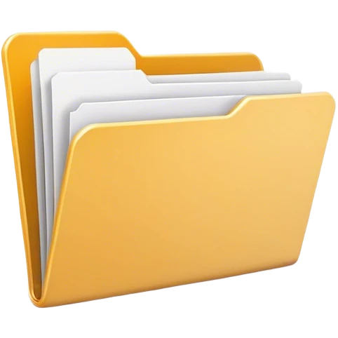 A minimalist open folder with tiny, suggesting a space ready to be filled. maintaining a clean and modern look. Flat UI illustration, digital art, empty state design, neutral background. emoji