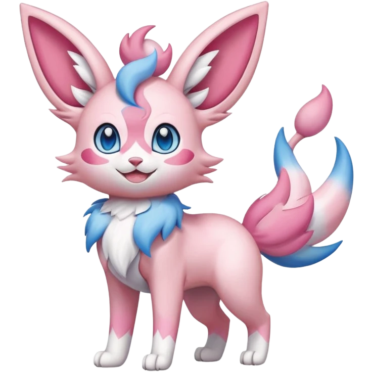Sylveon-Skitty-Fakémon-hybrid-creature (full body)  emoji
