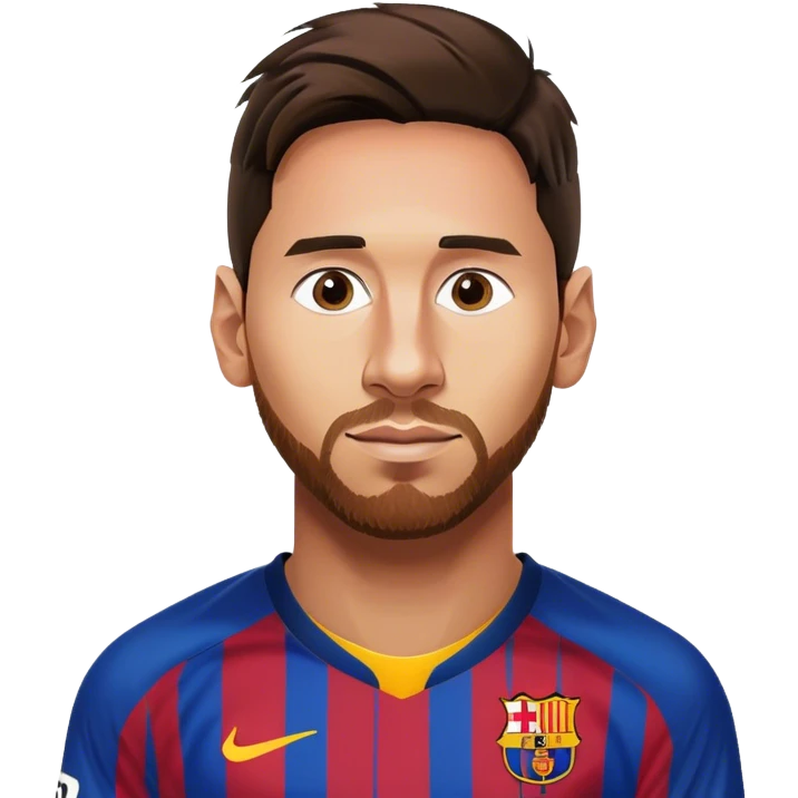  Messi in barcelona club  emoji