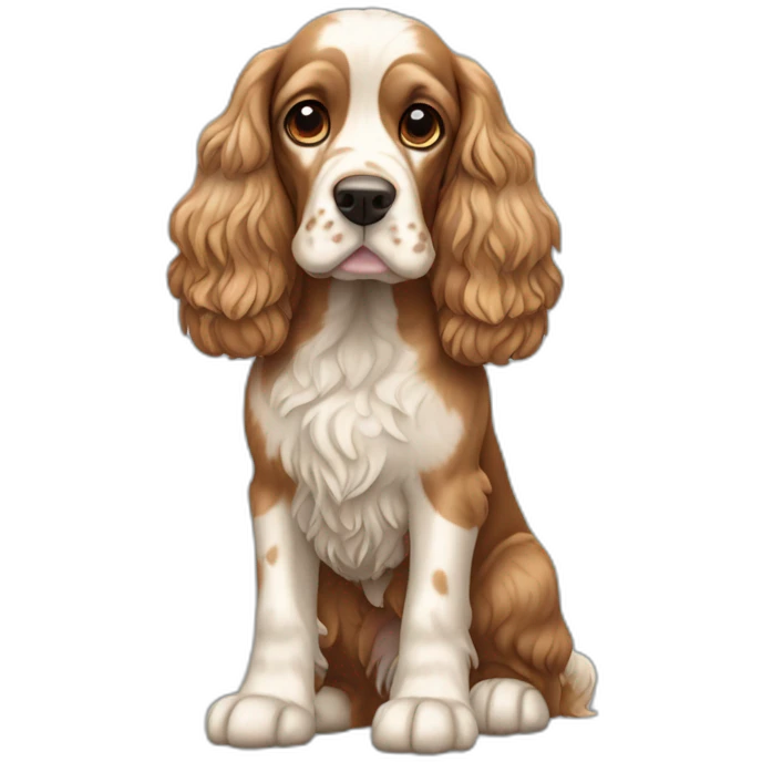 Dog-english-cocker-spaniel-full-body emoji