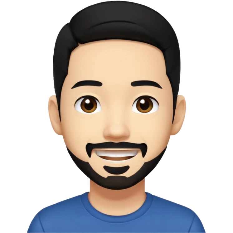 Mike Shinoda with black hair emoji