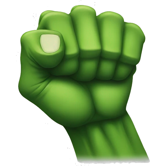 Hulk fist emoji